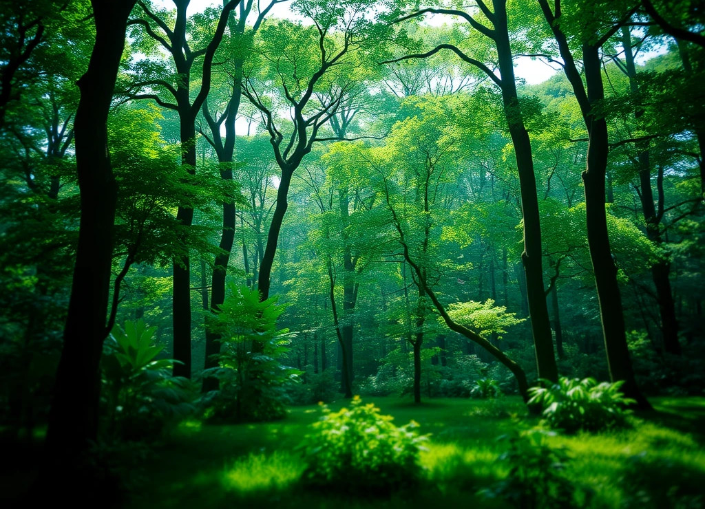 Peaceful forest